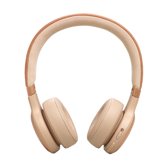 JBL Live 670NC - Sandstone - Wireless On-Ear Headphones with True Adaptive Noise Cancelling - Back image number null